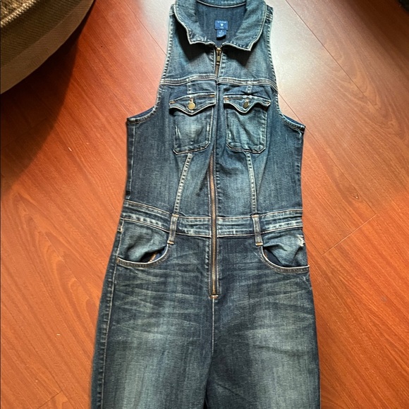 Guess vintage Denim Blue‎ Women's denim jumpsuit size 8 - Picture 3 of 14